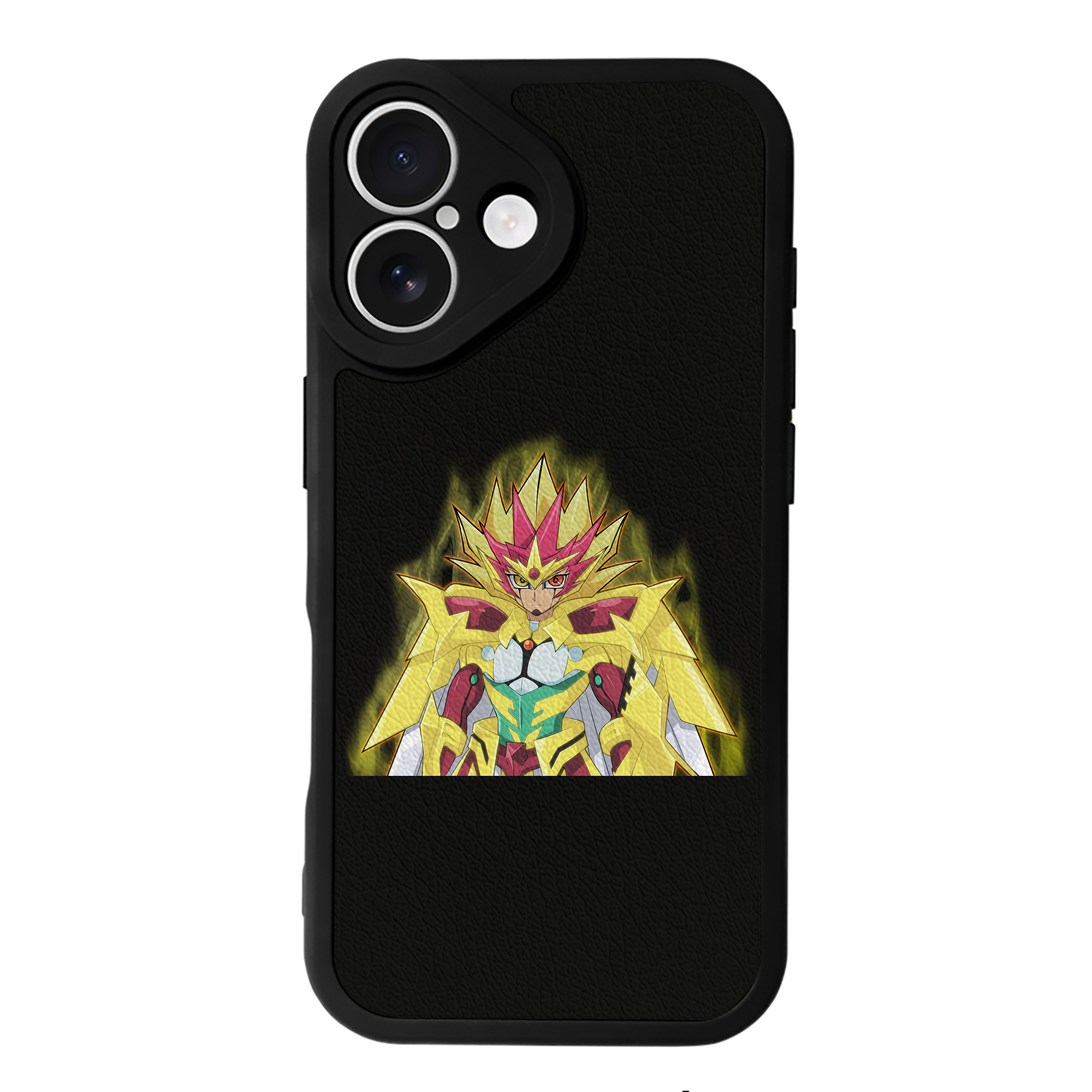 （画像用） 遊☆戯☆王 Yu-Gi-Oh! 【iPhone 16シリーズ対応】シリコンスマホケース（レザー調） 材質：シリコン